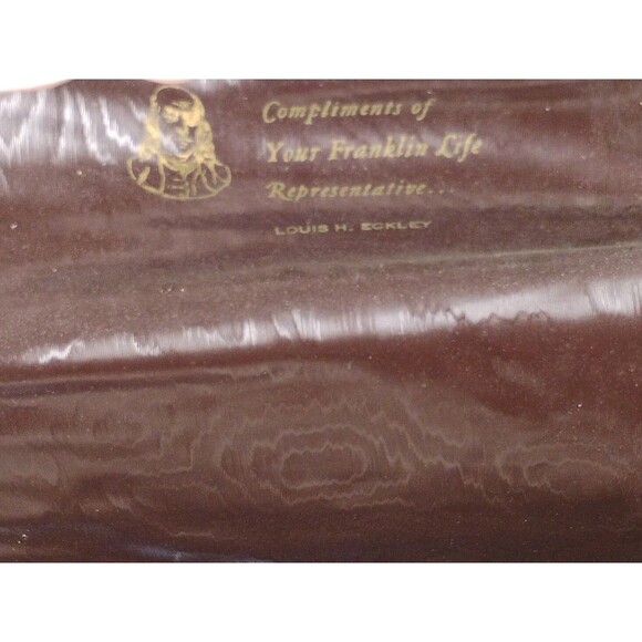 Vintage Myron Mfg Corp Insurance Document Holder Organizer Faux Croc - Picture 4 of 5